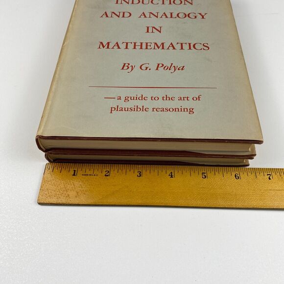 Mathematics & Plausible Reasoning G. Polya 1st Edition 2 Volume Set 1954 HC - Picture 14 of 14
